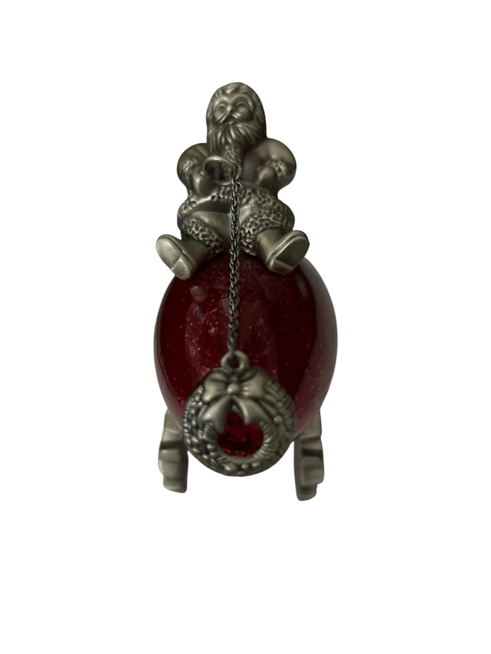 Lenox Santa’s Launch Pewter Ornament - Picture 2 of 4